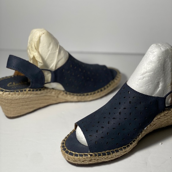 Clarks Artisan Navy Blue Leather Petrina - Picture 5 of 8